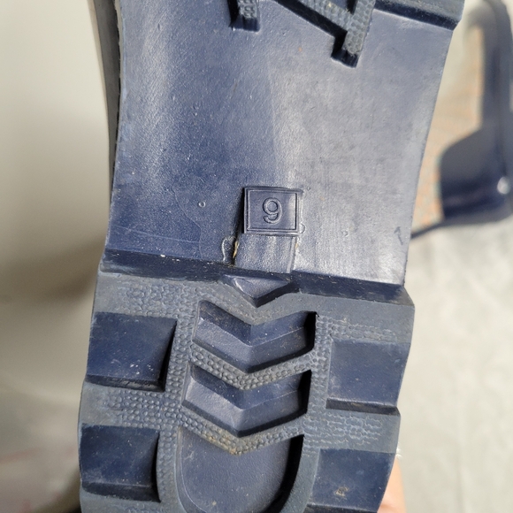 Vineyard Vines Multicolored Whale Print Knee High Rain Boots Size 9 - Picture 10 of 14